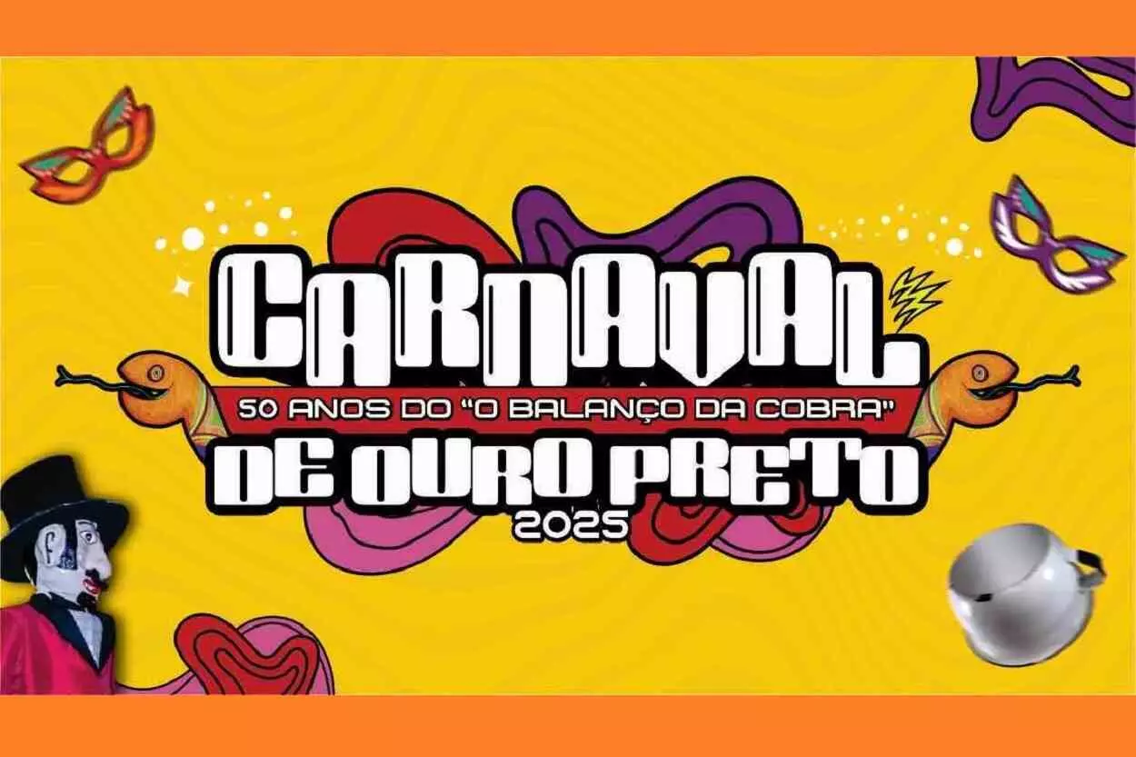 Cartaz de divulgação do Carnaval 2025