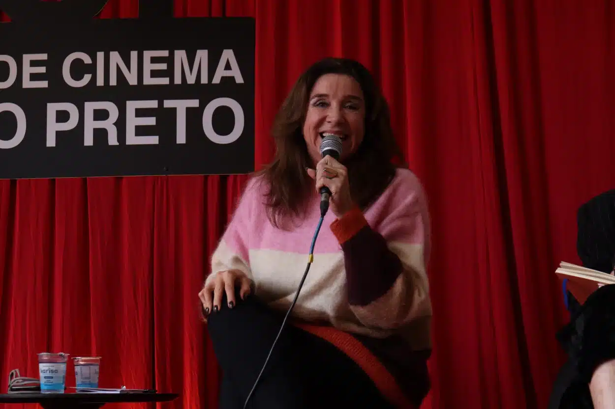 Marisa Orth na mostra de cinema de Ouro Preto.