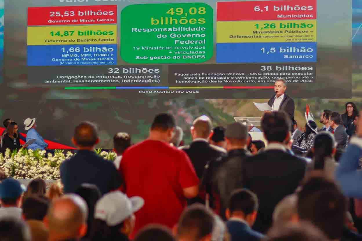 O Governo Federal anunciou o avanço das ações do Novo Acordo Rio Doce, para reparação coletiva, compensação e indenização dos impactos do rompimento da Barragem do Fundão, em Mariana (MG).