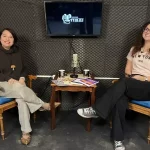 Andreia Donadon e Maria Eduarda durante a entrevista