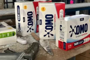 Alvo das falsificações é uma das marcas líderes do mercado de sabão em pó
