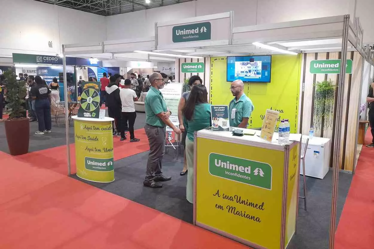 Atuando há 39 anos na região, a Unimed Inconfidentes marcou presença mais uma vez na Feira Multisetorial, em parceria com a ACIAM/CDL
