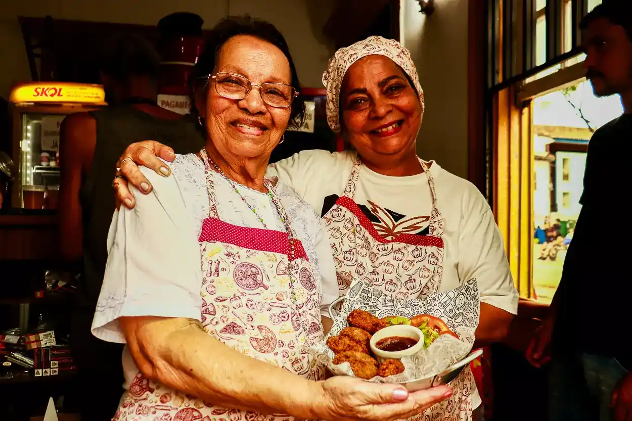 Rosângela e a sua mãe