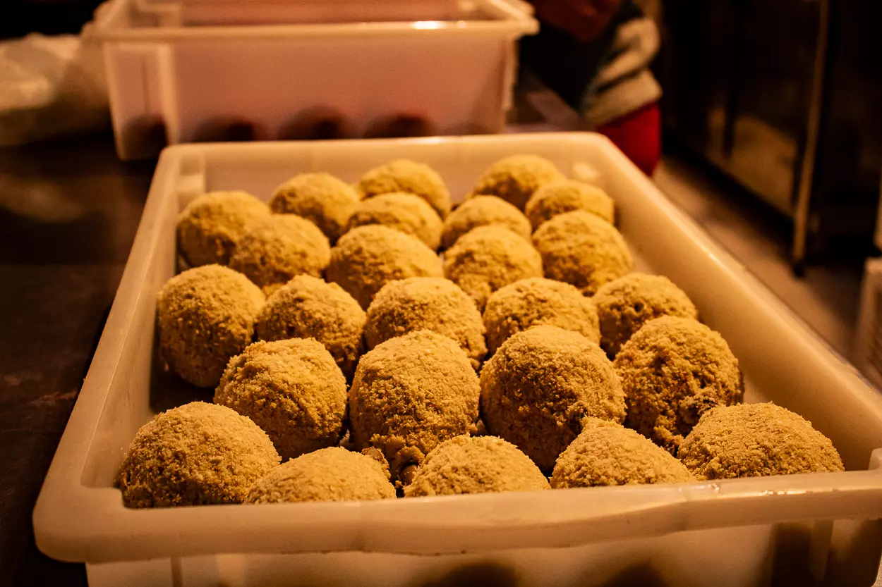 preparo das cozinha do bar