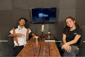 Ventura e Joyce Campolina no estúdio da Agência Primaz